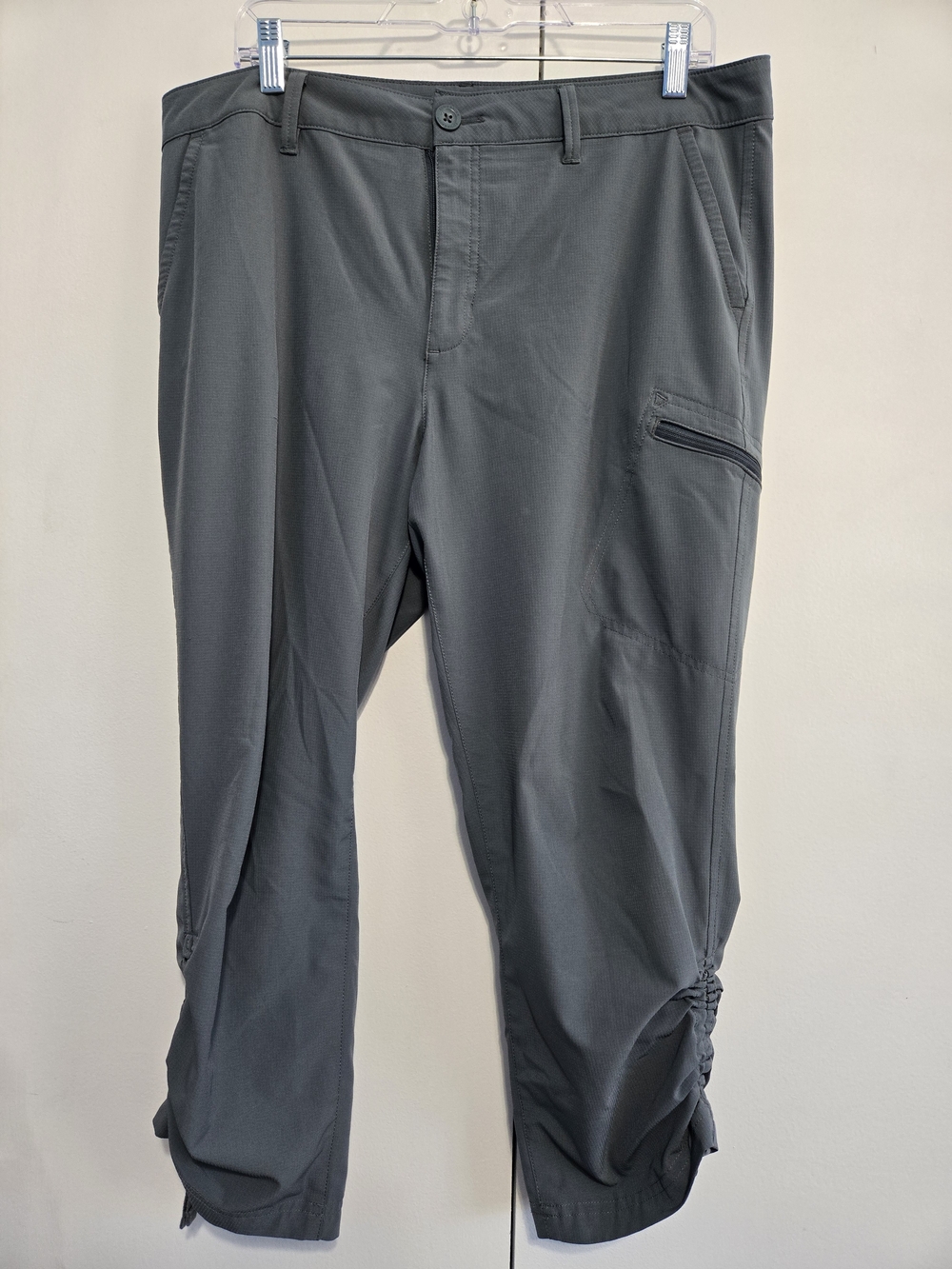 Eddie Bauer Stretch Ripstop Crop Hiking‎ Pants Gray Women's 12